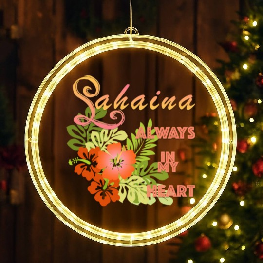 Lahaina: Always in my Heart 1 LED Christmas Window Lights