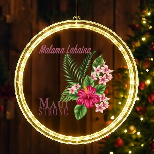 Malama Lahaina: Maui Strong LED Christmas Window Lights