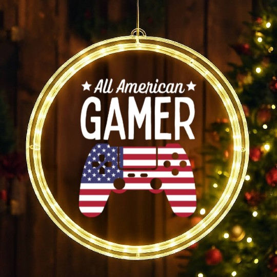 All American Gamer LED Christmas Window Lights