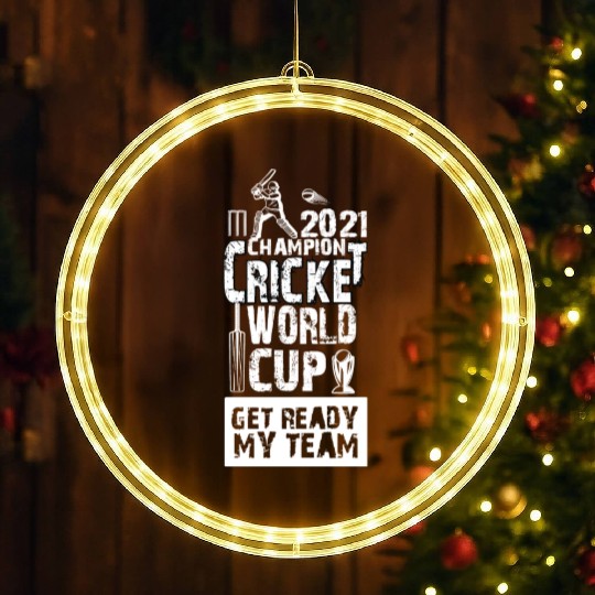 Cricket World Cup LED Christmas Window Lights