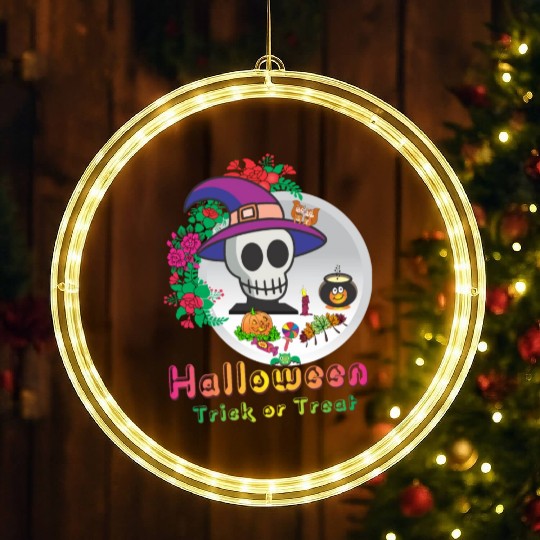 Halloween Trick or Treat LED Christmas Window Lights