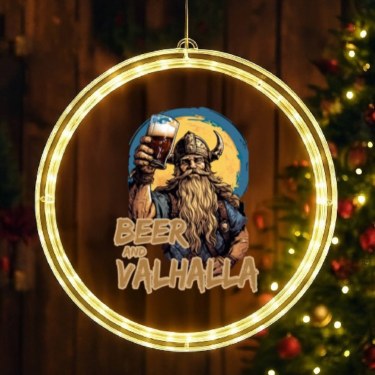 Viking World Tour Vikings Valhalla Odin for a Men LED Christmas Window Lights