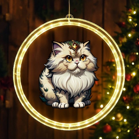 The Prince of Persian cat LED Christmas Window Lights