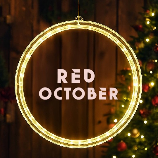 Red october phillies LED Christmas Window Lights