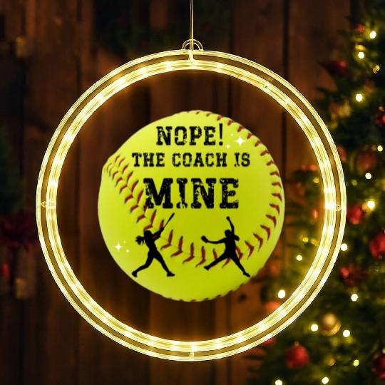 Nope, the coach is mine! Softball fun. LED Christmas Window Lights