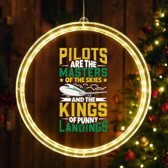 Pilot Aviation Airplane Airline Future Pilots LED Christmas Window Lights