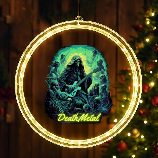 Halloween - Death Metal Rock LED Christmas Window Lights