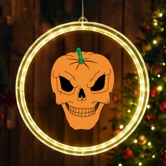 Pumpkin Skull | halloween, trick or treat LED Christmas Window Lights