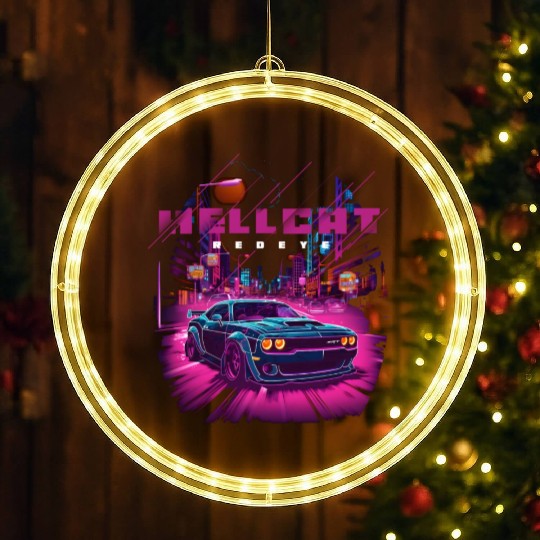 Hellcat SRT LED Christmas Window Lights