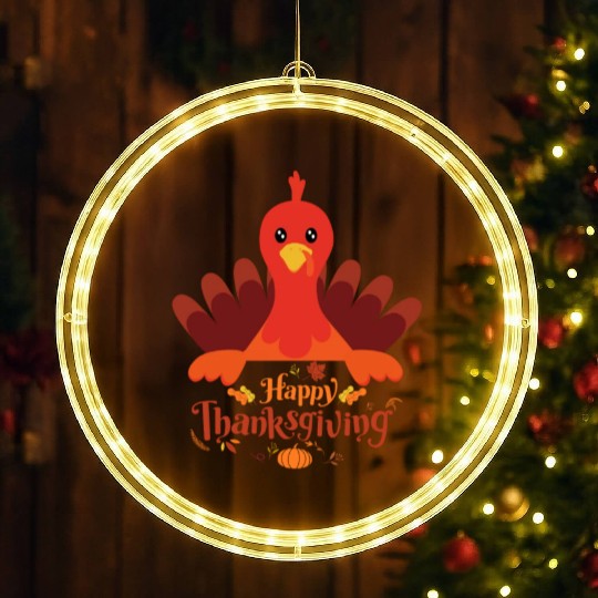 happy Thanksgiving LED Christmas Window Lights