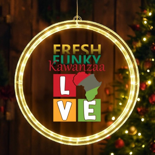 Kwanzaa Celebration with a Fresh Funky Twist LED Christmas Window Lights