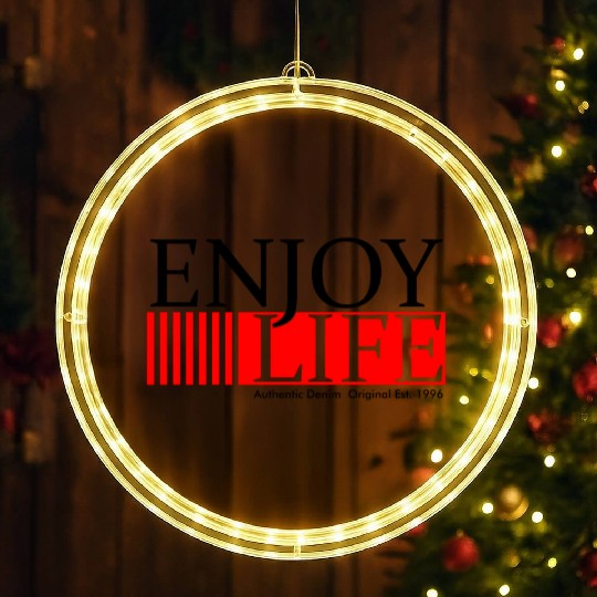 Vibrant Life: Embrace Joy and Adventure LED Christmas Window Lights