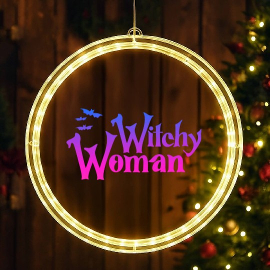 Witchy Woman LED Christmas Window Lights