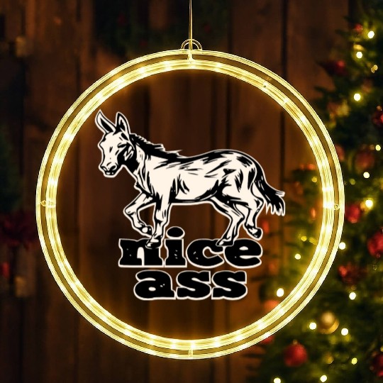 Nice Ass ©WhiteTigerLLC.Com LIKE US ON FACEBOOK LED Christmas Window Lights