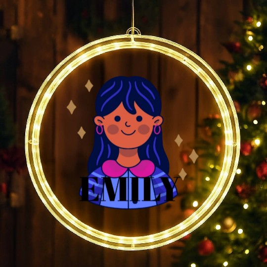 emily name LED Christmas Window Lights