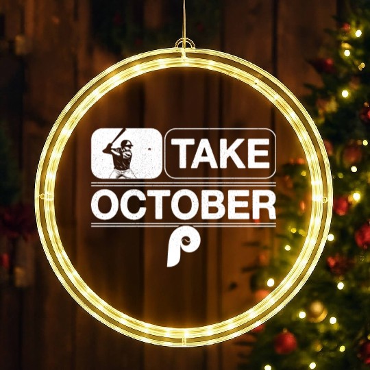 Philadelphia Take October Phillies LED Christmas Window Lights