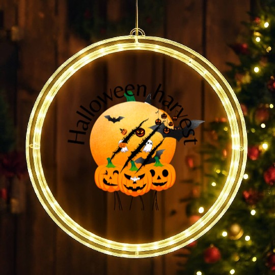 Halloween Harvest Be Courageous LED Christmas Window Lights