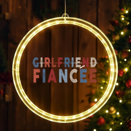 Girlfriend Fiancee Couple Engagement Engaged LED Christmas Window Lights