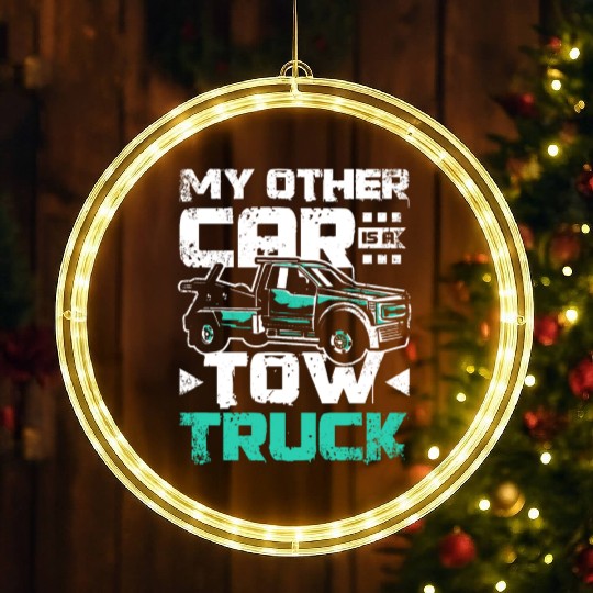 My other car is a tow truck LED Christmas Window Lights