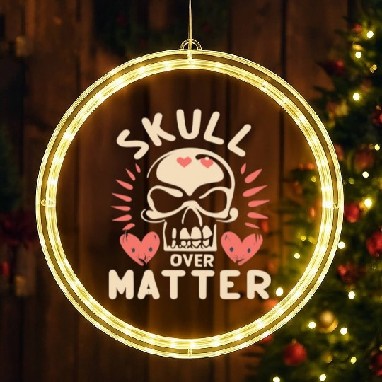 Totenkopf Skull Skulls Totenschädel Spruch LED Christmas Window Lights