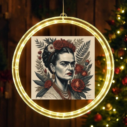 frida khalos Mug,Frida Khalo flower mug LED Christmas Window Lights