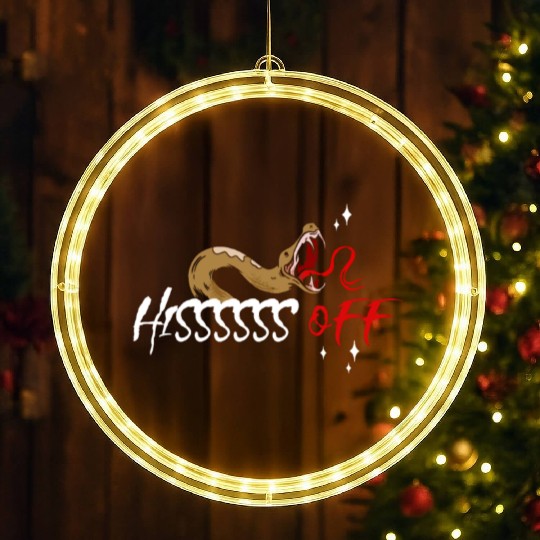 Reptile Collector Boa Serpent Venomous Snake Lover LED Christmas Window Lights