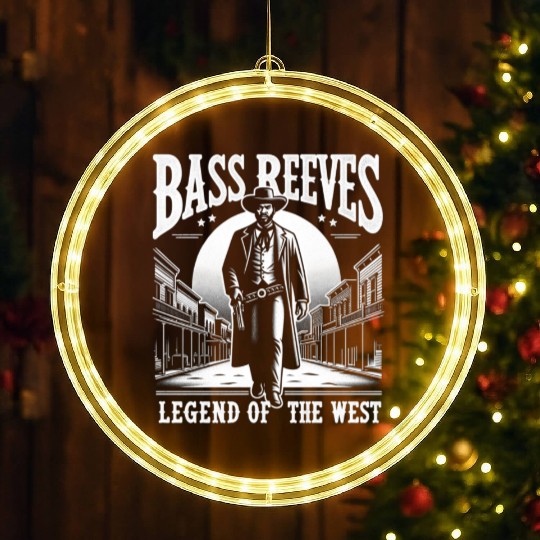 Bass Reeves Deputy US Marshal LED Christmas Window Lights