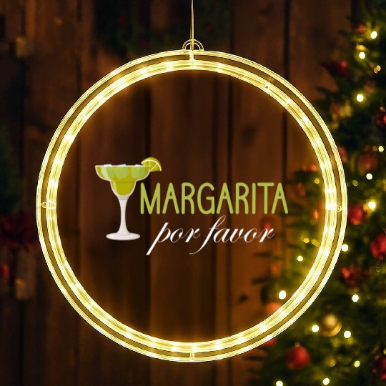 Margarita Por Favor Mexico Siesta Festivals LED Christmas Window Lights