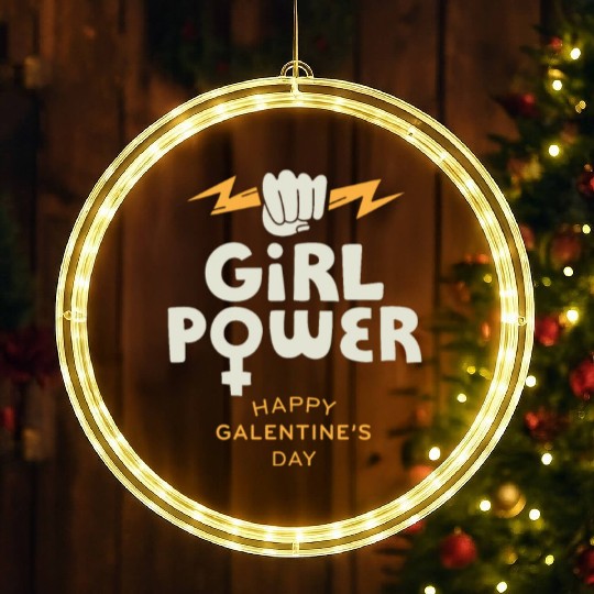 Be My Galentine. Galentine's Day LED Christmas Window Lights