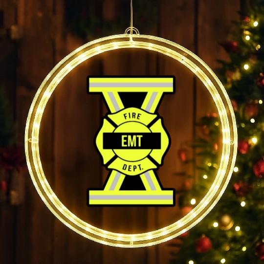 EMT emergency medical technician LED Christmas Window Lights