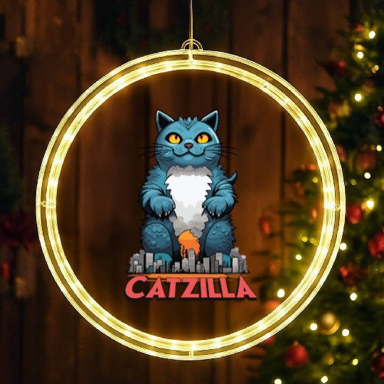 Catzilla LED Christmas Window Lights