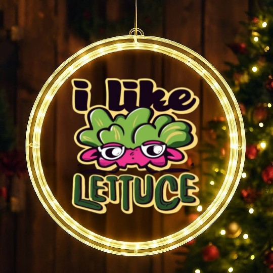 I Like Lettuce LED Christmas Window Lights
