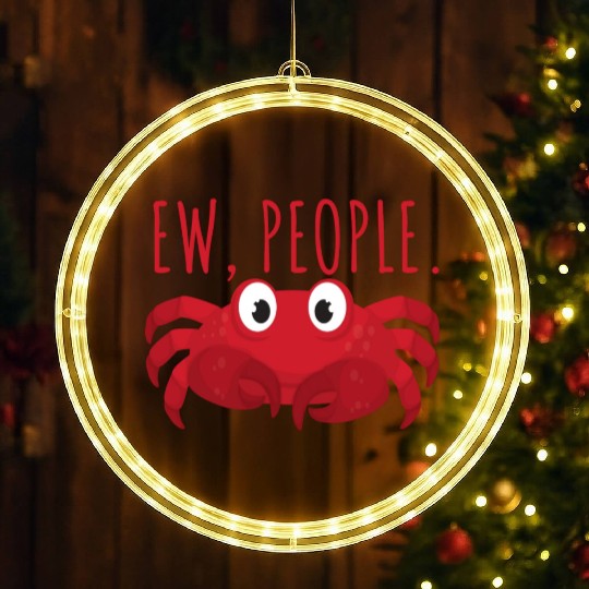 Ew People Sea Crab LED Christmas Window Lights