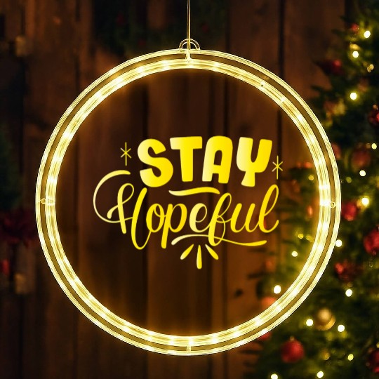 Spiritual Serenity: Love Blossom LED Christmas Window Lights