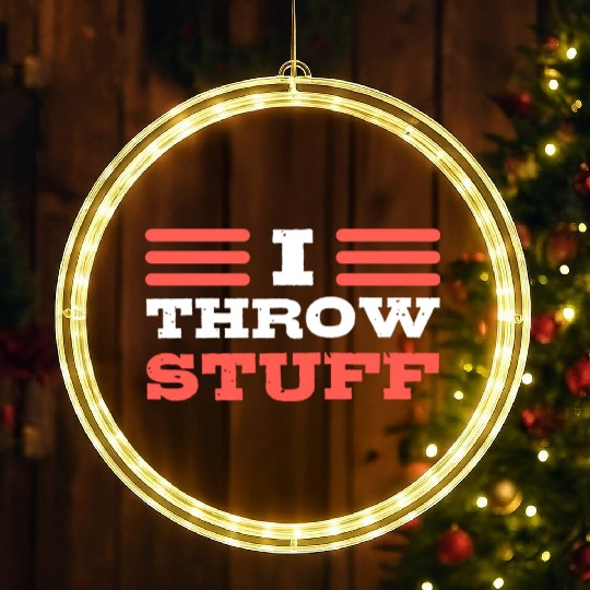 I Throw Stuff Javelin Thrower LED Christmas Window Lights