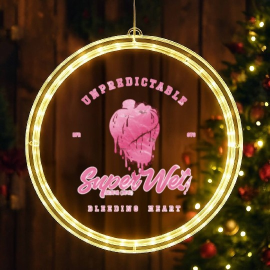 Unpredictable bleeding heart (pale style) LED Christmas Window Lights
