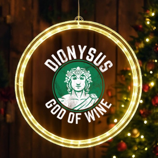 Dionysus Olympian God Of Wine Greek Mythology LED Christmas Window Lights