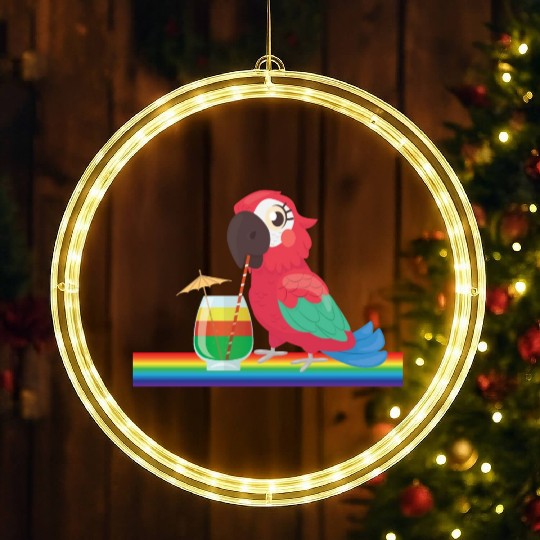 parrot bird of jimmy buffett LED Christmas Window Lights