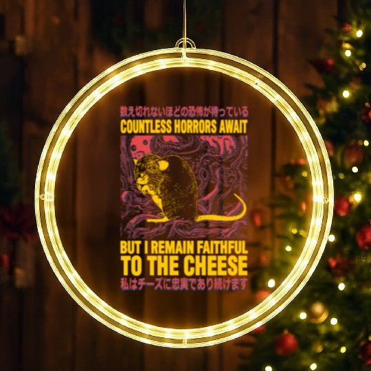 Faithful to the Cheese Japanese Horror Rat LED Christmas Window Lights