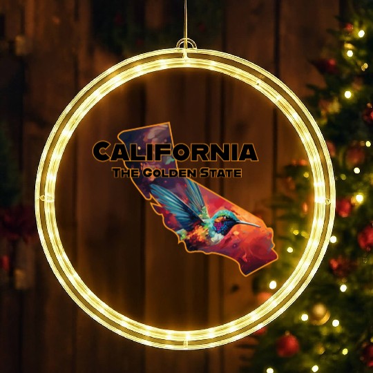 California Wildlife - hummingbird LED Christmas Window Lights