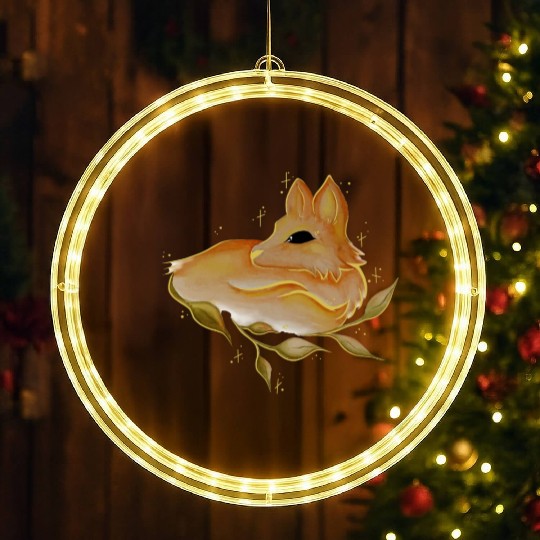 autumn fox light with dark eye LED Christmas Window Lights