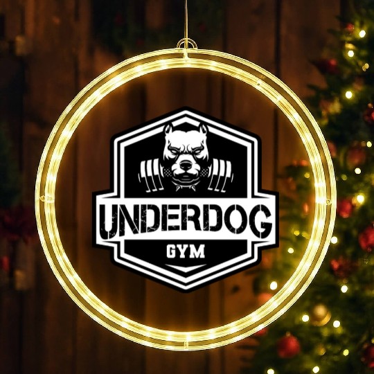 Pittbull - Underdog GYM LED Christmas Window Lights