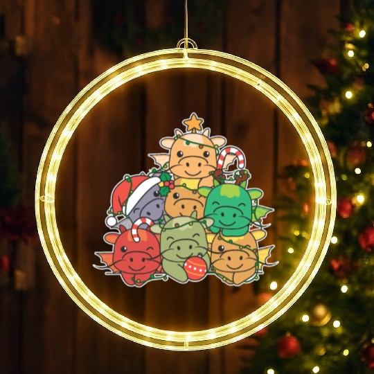 Dragon Christmas Tree Funny Animal Christmas LED Christmas Window Lights