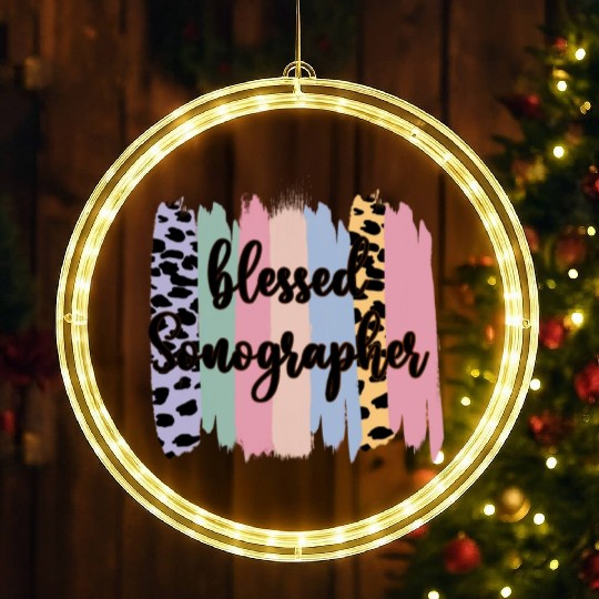 Blessed Sonographer LED Christmas Window Lights