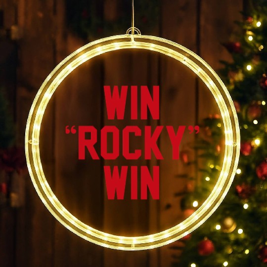 Win Rocky Win LED Christmas Window Lights
