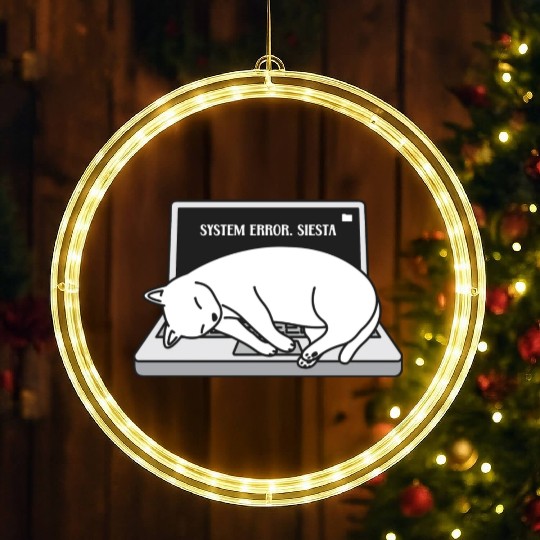 System Error. Siesta - Sleeping Cat Programmer LED Christmas Window Lights
