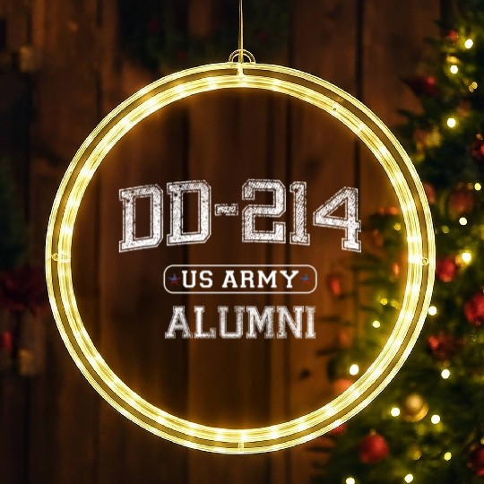 DD-214 US ARMY Vintage LED Christmas Window Lights