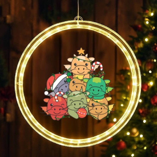 Dragon Christmas Tree Funny Animal Christmas LED Christmas Window Lights