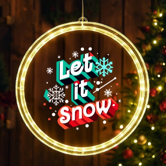 Let it Snow. LED Christmas Window Lights