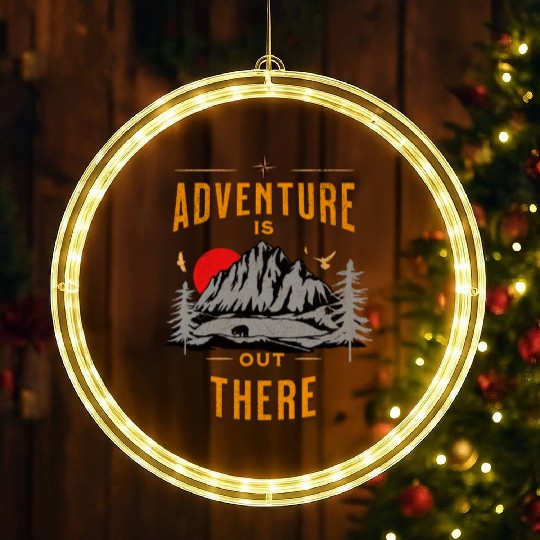 Adventure Is out There Outdoor LED Christmas Window Lights
